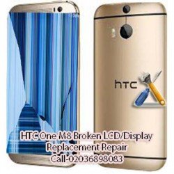 HTC One M8 Broken LCD/Display Replacement Repair